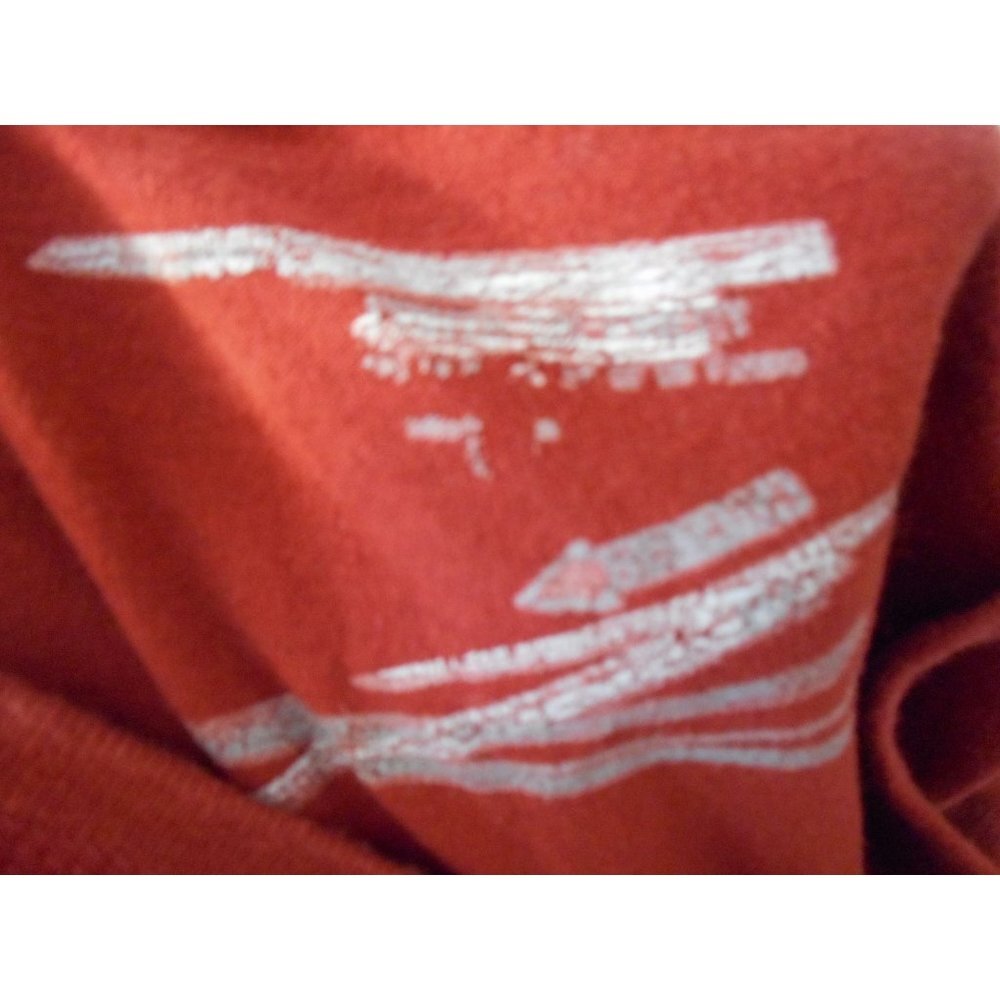 Vintage Single Stitch Hawaii Dolphin Graphic Location T-Shirt Maroon - Picture 5 of 5